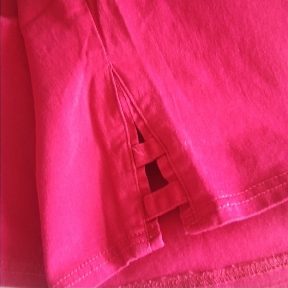 Catherine’s Essential Flat Front Deep Pink Stretch Twill Capris 3X -NWT - Picture 4 of 6
